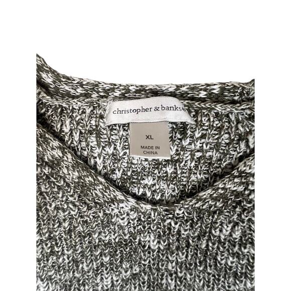 Christopher & Banks Gray Marled Knit Sweater Women’s XL - Picture 3 of 6